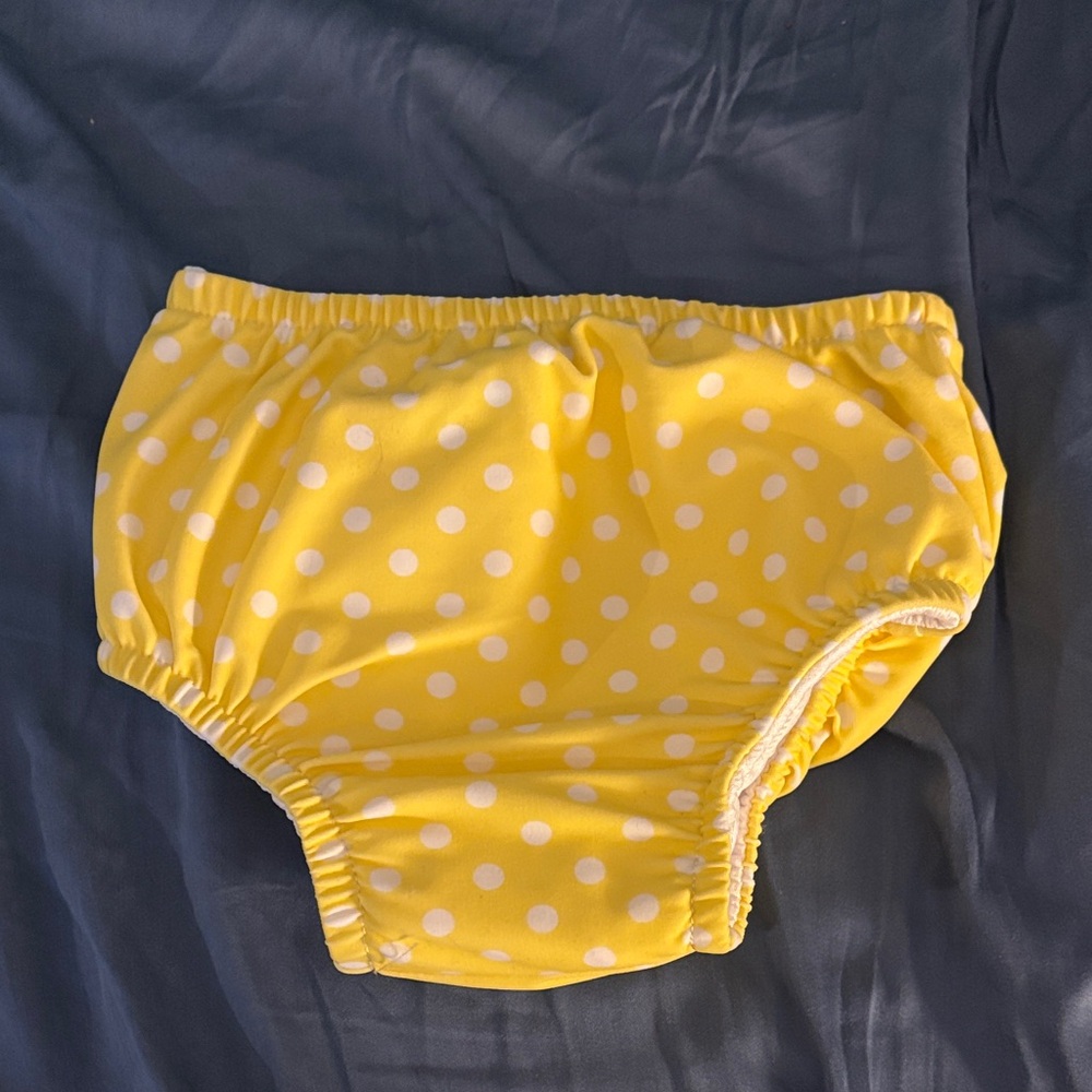 Yellow Polka Dot Swim Diaper